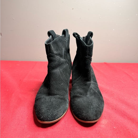 Sam Edelman Black Suede Ankle Boots - Picture 2 of 4
